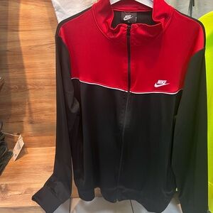 Nike Black and Red Sports Jacket